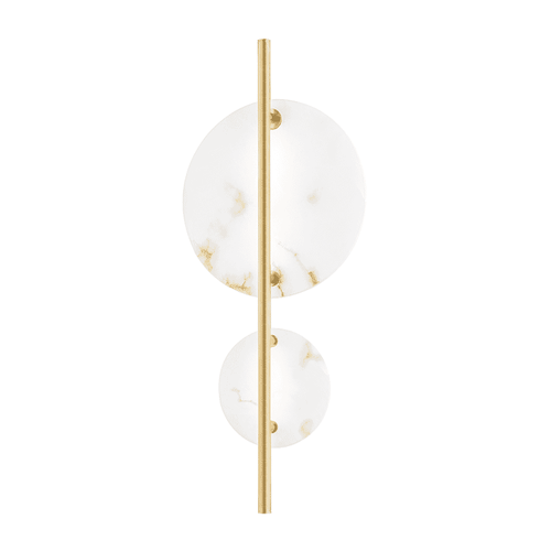 Hudson Valley Croft Wall Sconce in Aged Brass - 3400-AGB