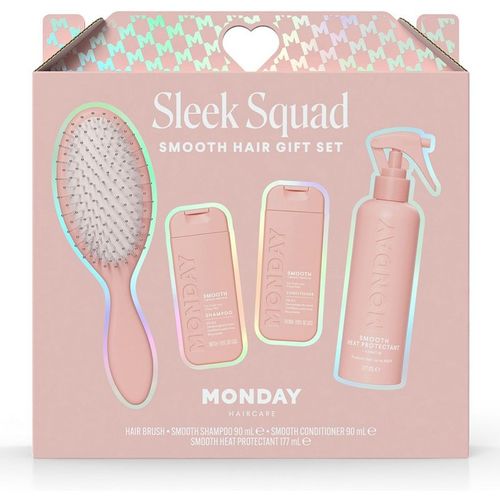 Monday Haircare Sleek Squad Smooth Hair Gift Set, 4 Piece Set