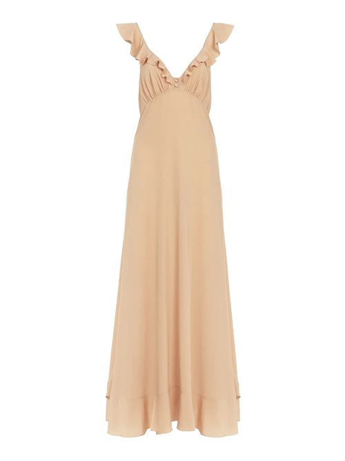 Long Crepe De Chine Sundress