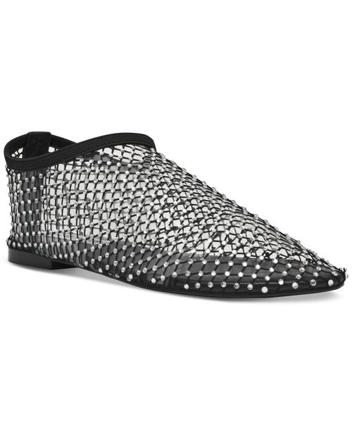 Women's Mino Mesh Rhinestone Flats - Black/Rhinestone