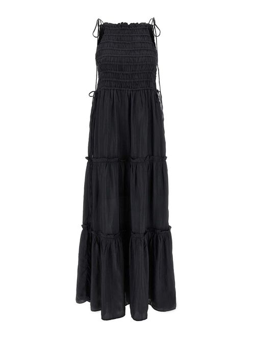 Black Smock Tie Dress