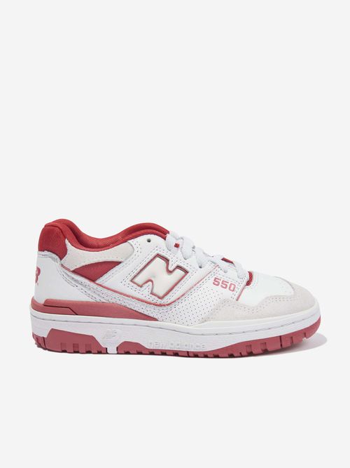 Kids 550 Logo Trainers in White