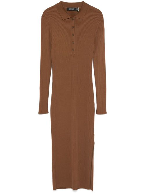 Polo midi dress - Brown
