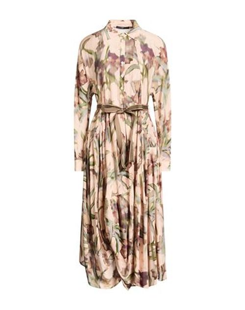 Use Woman Midi dress Beige Size 2 Rayon, Silk