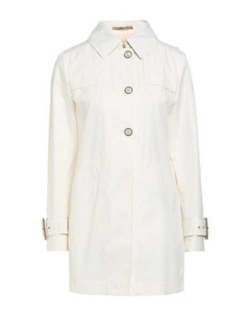 Rain Collection Woman Overcoat & Trench Coat Cream Size 2 Cotton, Polyester