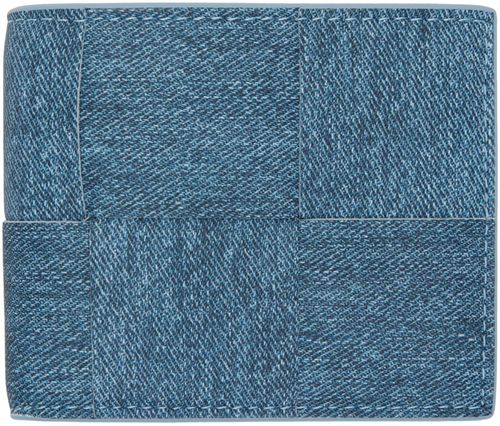 Bottega Veneta Blue Cassette Bi-Fold Wallet