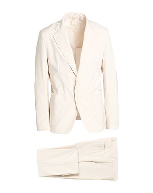 Man Suit Cream Size 36 Polyester, Viscose, Elastane