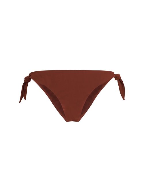 Side-Tie High-Cut Swimsuit Bottom — Red