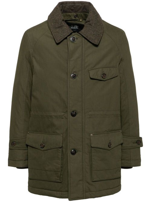 Detachable collar down jacket - Green