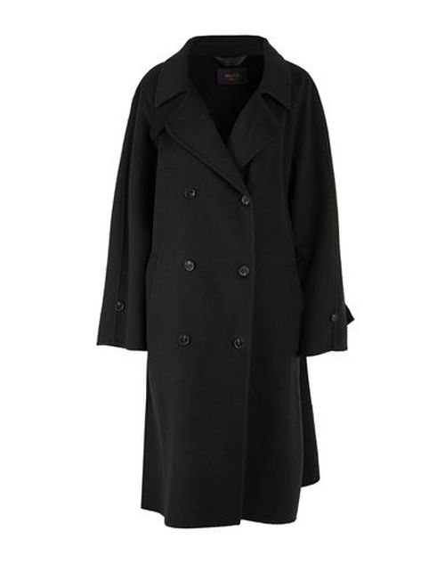 Paltò Fabbrica Woman Coat Black Size 2 Wool