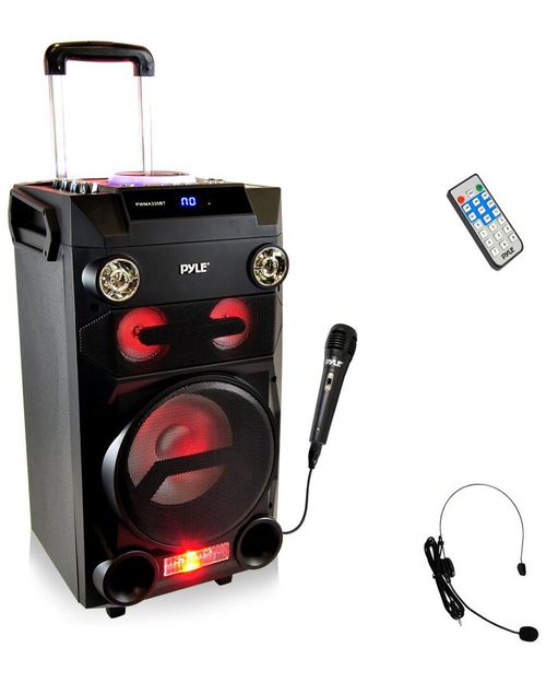 Portable Red Bluetooth Karaoke Speaker System
