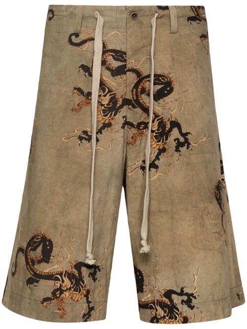 Pallor cotton bermuda shorts - Brown