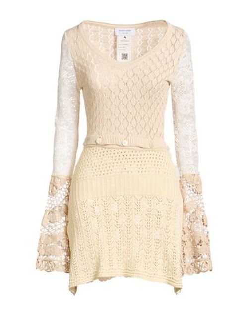 Gold Line Woman Mini dress Beige Size M Recycled cotton