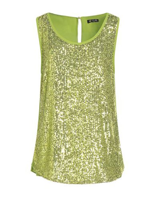 Camilla Milano Woman Top Lime green Size 6 Polyester, Elastane