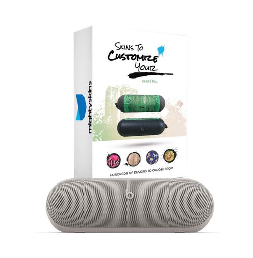 Pill Portable Wireless Bluetooth Speaker and MightySkins Customization Code - Gray