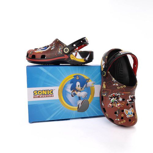 Sonic the Hedgehog&trade; x Crocs Classic Shadow Clog - Baby / Toddler - Black / Red