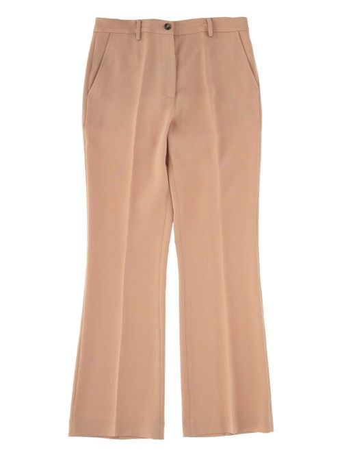 EMMA E GAIA pressed-crease trousers - Neutrals