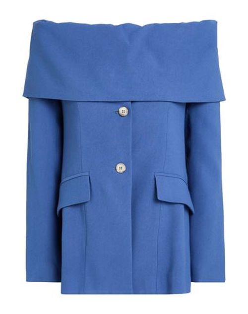 Woman Jacket Slate blue Size L Viscose, Polyester