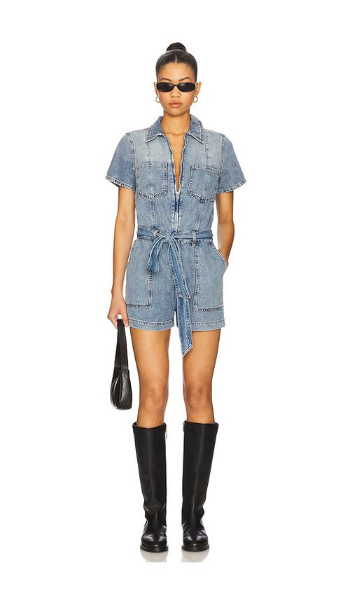Good American KURZOVERALL FIT FOR SUCCESS in Blue. Größe XXXXL/4X. Also in S, XL/1X, XS, XXXL/3X