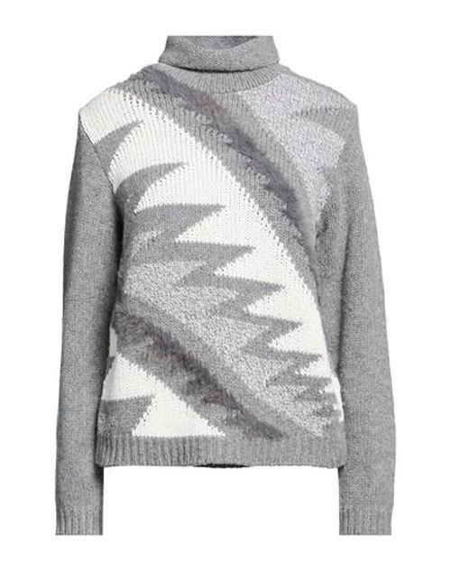 Woman Turtleneck Grey Size 10 Wool, Polyamide, Polyester