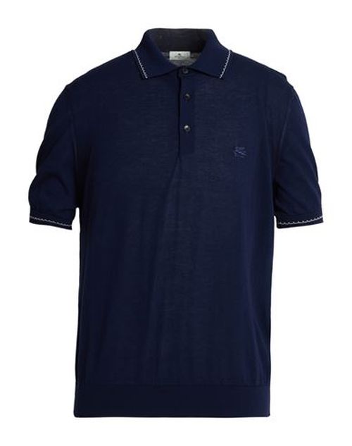 Man Polo shirt Midnight blue Size L Cotton