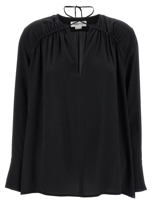 Gather Detail Tie Blouse