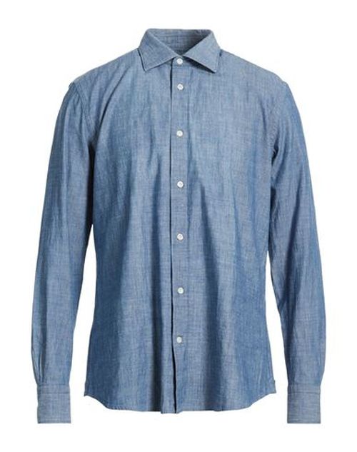Man Shirt Navy Size 15 ½ Cotton