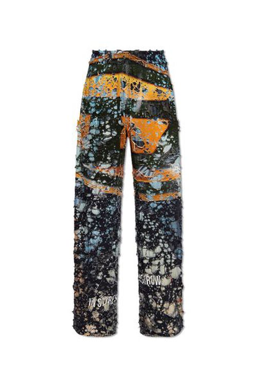 Diesel P-Leopes-Peel Cinema Printed Trousers