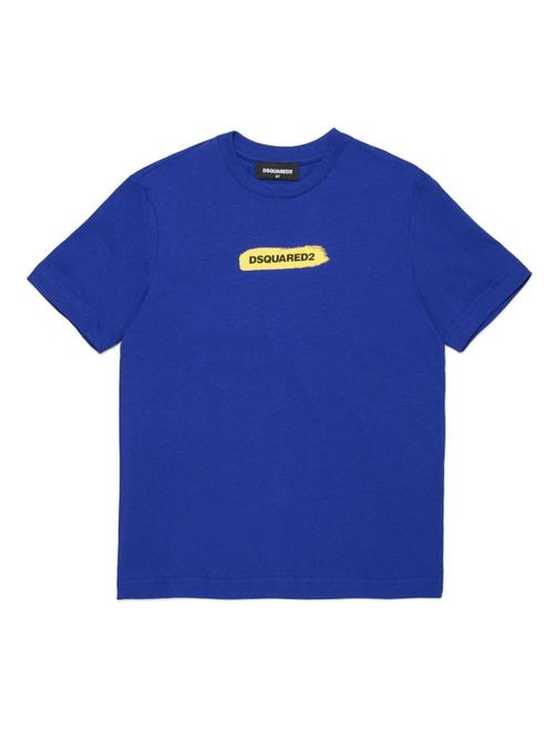 Logo-print jersey T-shirt - Blue