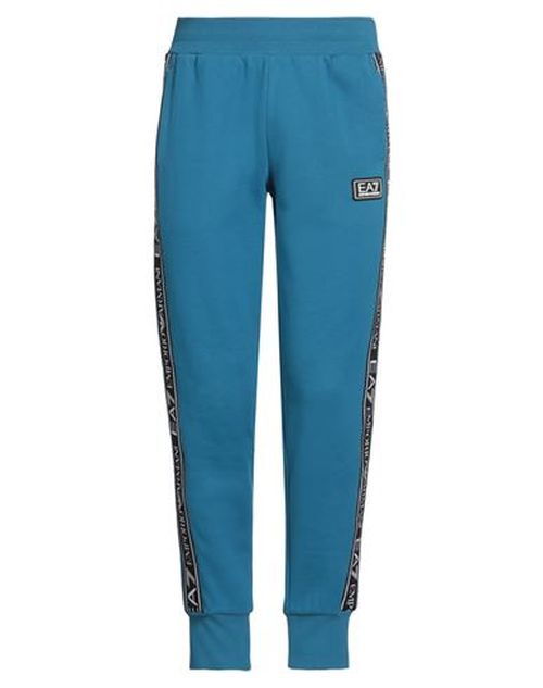 Ea7 Man Pants Pastel blue Size XXL Cotton, Polyester, Elastane, Polyamide