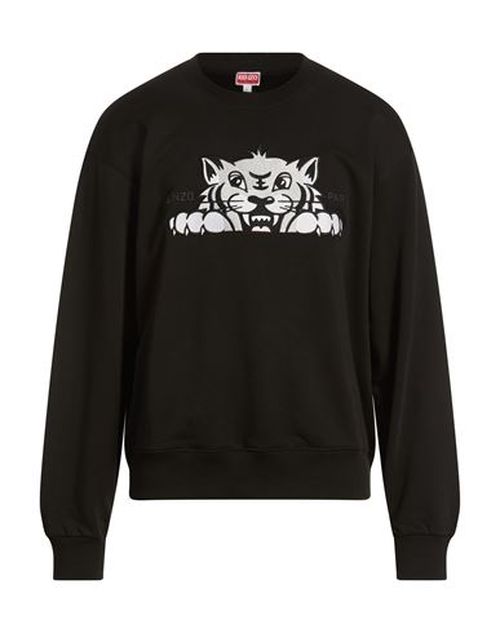 Man Sweatshirt Black Size L Cotton