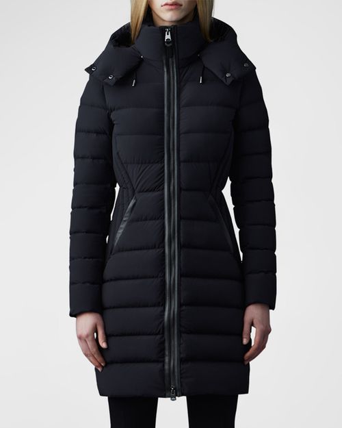 Farren Detachable-Hood Lightweight Down Coat