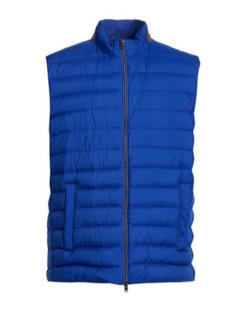 Man Vest Bright blue Size 48 Polyamide, Polyurethane coated, Polyester, Cotton