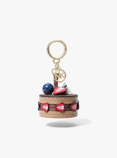 Cake Bag Charm in Brown - One Size
