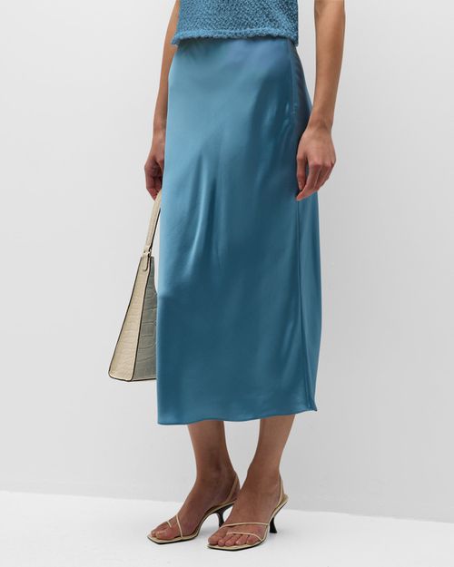Silk Midi Skirt