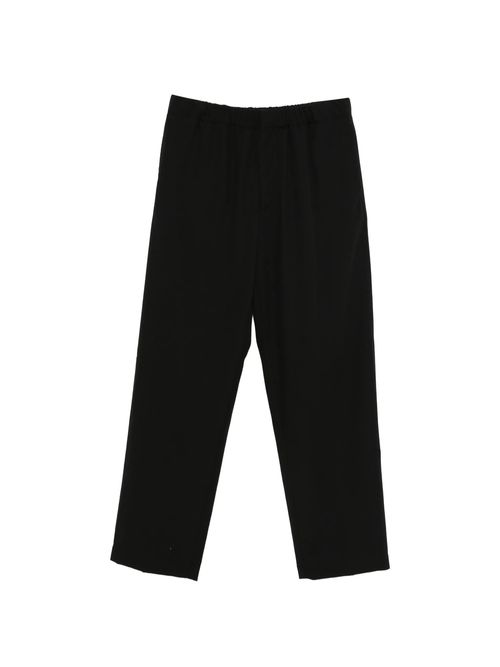 Pure Virgin Wool Trousers with Internal Drawstring Waist