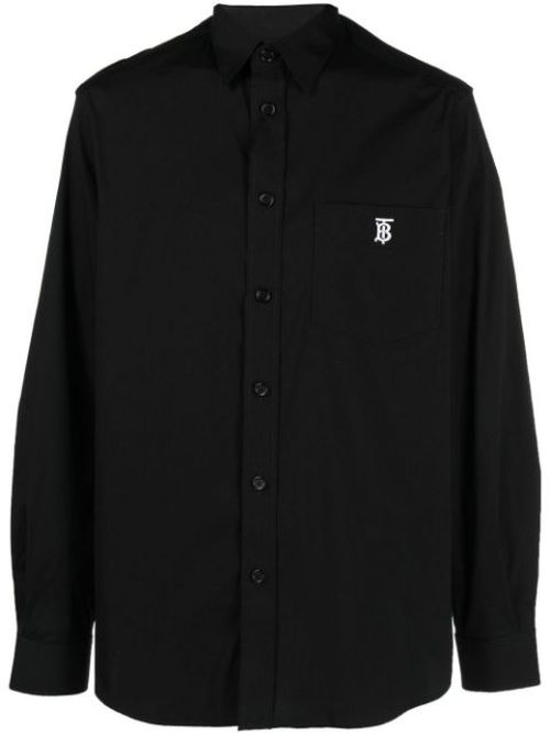 Logo-embroidered shirt