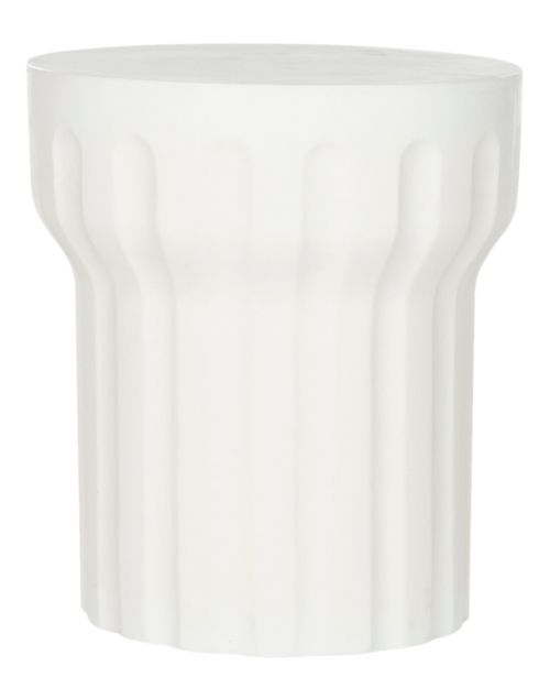 Vesta Indoor/Outdoor Modern Concrete Round 15.3in Dia Accent Table
