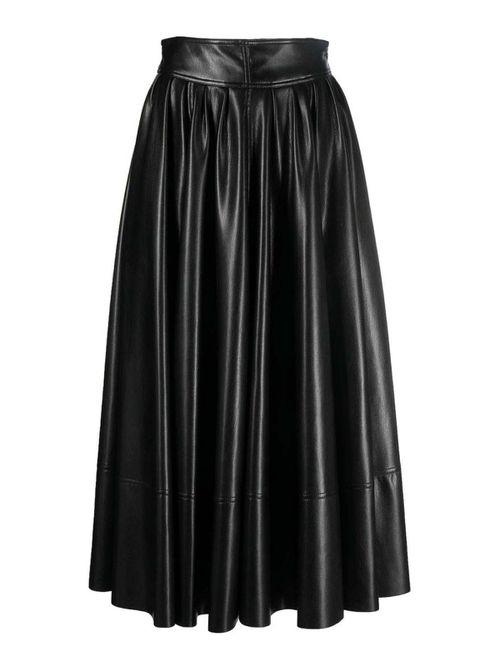 Black coated skirt