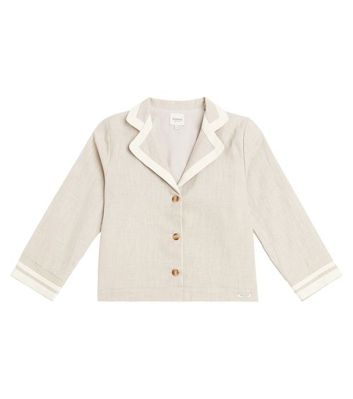 Quirijin embroidered linen blazer