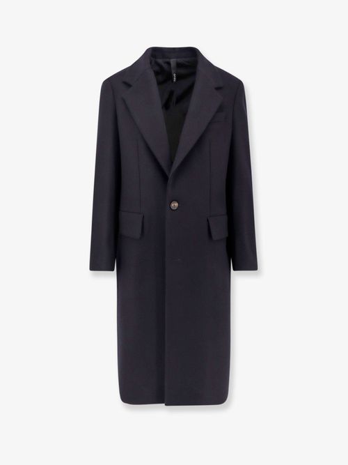 Virgin Wool Coat — Blue