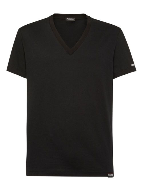 Logo-print cotton T-shirt - Black