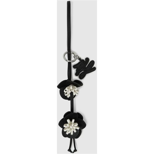 Karl Lagerfeld - K/autograph Orchideen-schlüsselanhänger, Damen, Weiss/schwarz, Größe: One