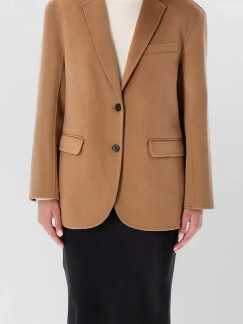 Anine Bing - oversized wool cashmere tailored blazer coat