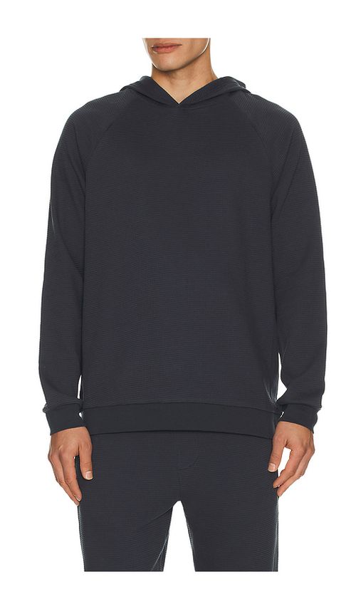 Barefoot Dreams Waffle Thermal Hoodie in Cream. - S also in M, L, XL/1X