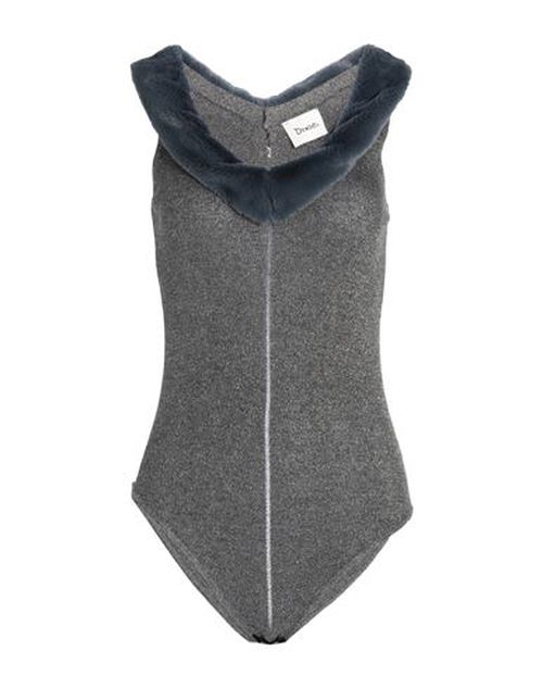 Woman Bodysuit Grey Size S Viscose, Polyamide, Metallic fiber