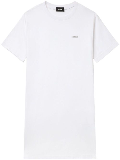Logo dress - White