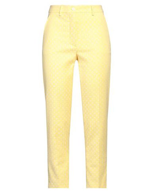 Seventy Venezia Woman Pants Yellow Size 2 Cotton, Polyester, Elastane