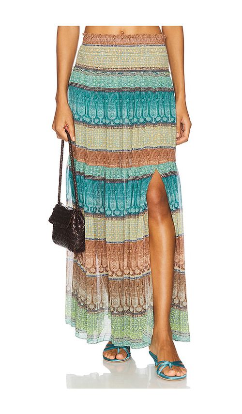 MISA Los Angeles ROCK POLLY in Teal,Tan. Größe S. Also in