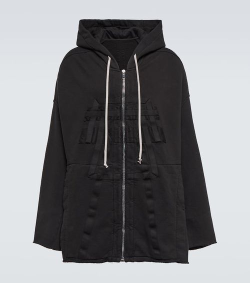 Zip-up cotton hoodie